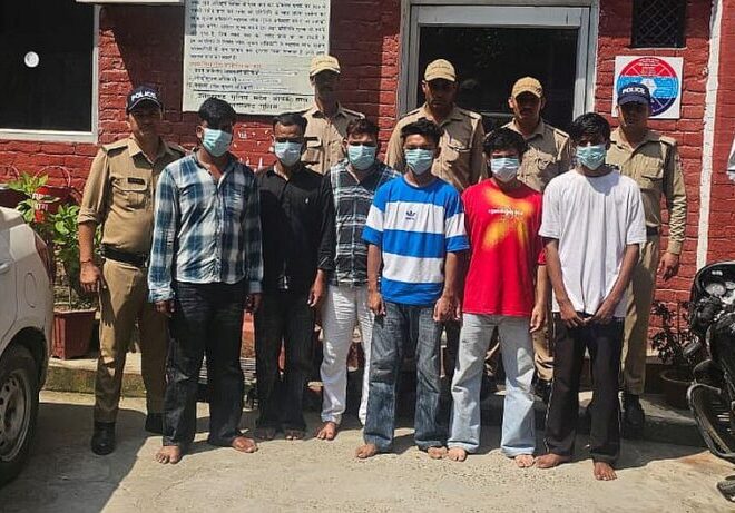 बैंगन गिरोह के सरगना सहित 6 गिरफ्तार