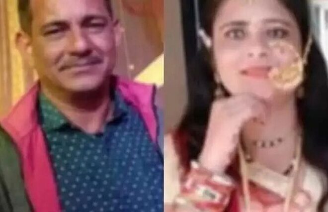 पति पत्नी के खाया जगह,पत्नी की मौत,पति गंभीरह