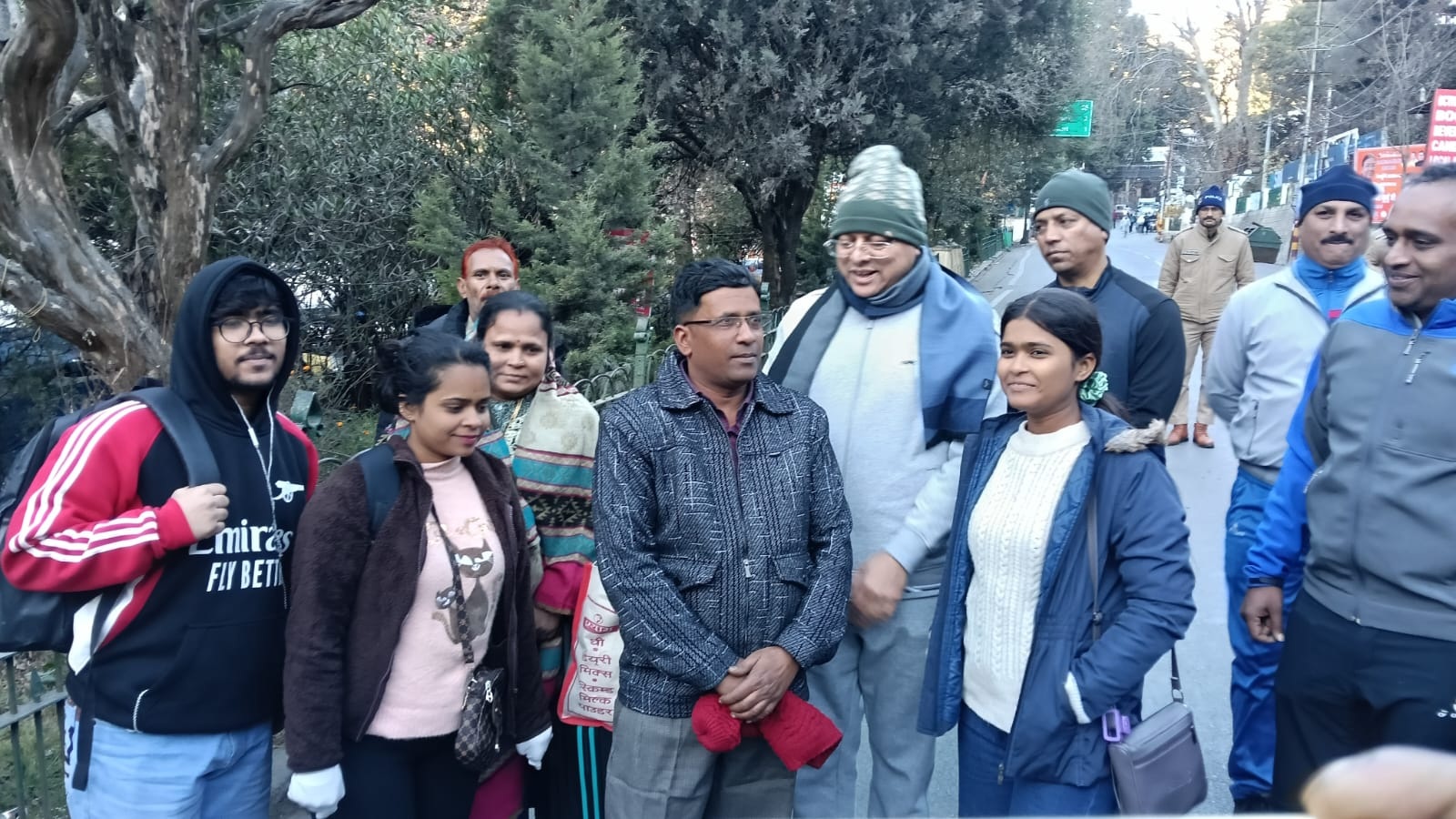 मॉर्निंग वॉक पर निकले सीएम धामी