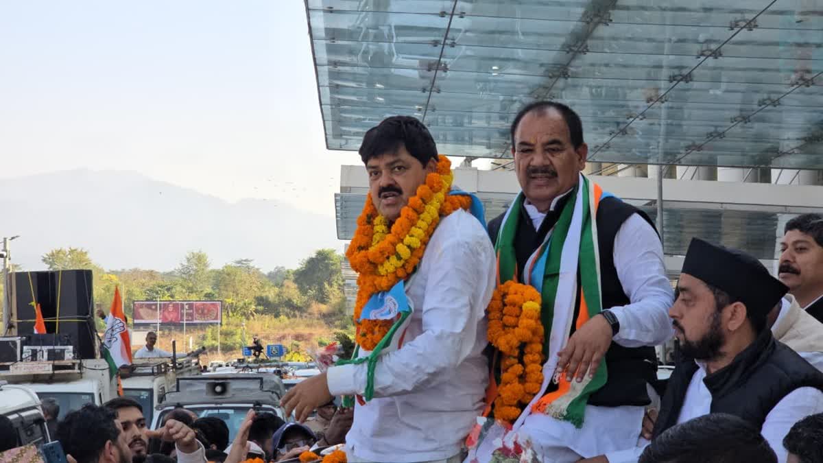 कांग्रेस प्रदेश अध्यक्ष गणेश गोदियाल का भव्य स्वागत