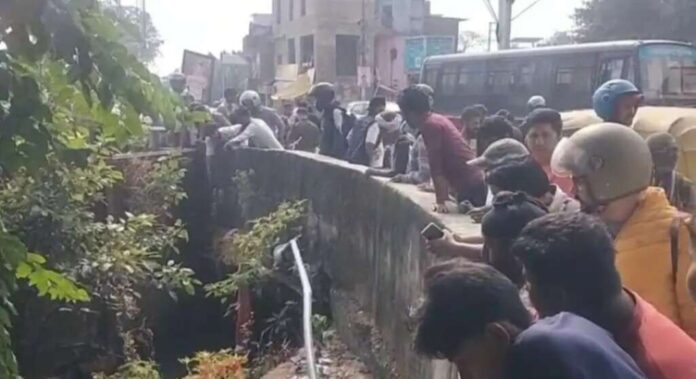 नहर मेें गिरा व्यक्ति लापता
