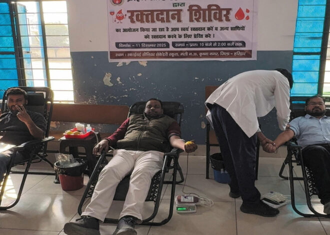 धनौरी में 115 लोगों ने किया रक्तदान