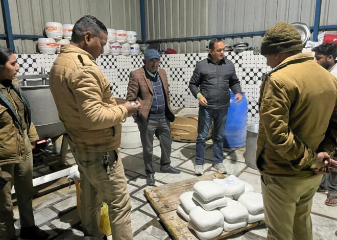 खाद्य सुरक्षा आयुक्त सचिन कुर्वे एवं जिलाधिकारी मयूर दीक्षित के निर्देशन में खाद्य सुरक्षा विभाग की सघन कार्रवाई कर 12 प्रतिष्ठानों का किया गया निरीक्षण