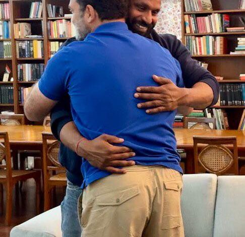 कांग्रेस के शीर्ष नेता राहुल गांदी ने दिल्ली में की मोहम्मद दीपक से मुलाकात