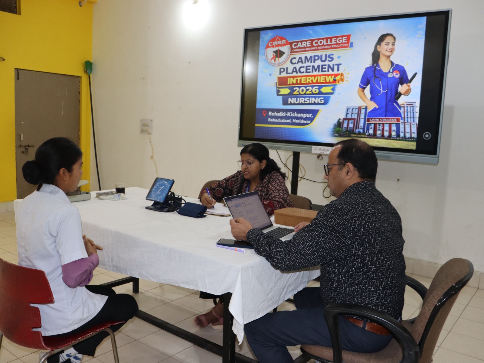 केयर कॉलेज हरिद्वार में प्लेसमेंट ड्राइव आयोजित
