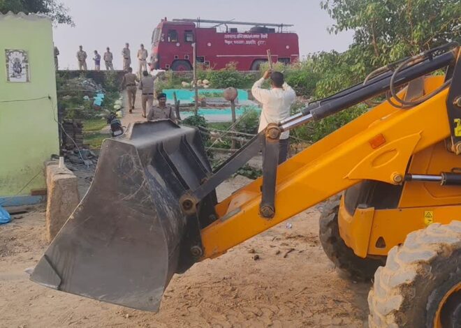 हिस्ट्रीशीटर तारा सिंह की संपति पर चला बुलडोजर