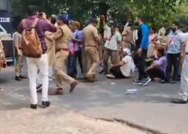 सीएम धामी के दौरे से पहले यूकेडी का प्रदर्शन