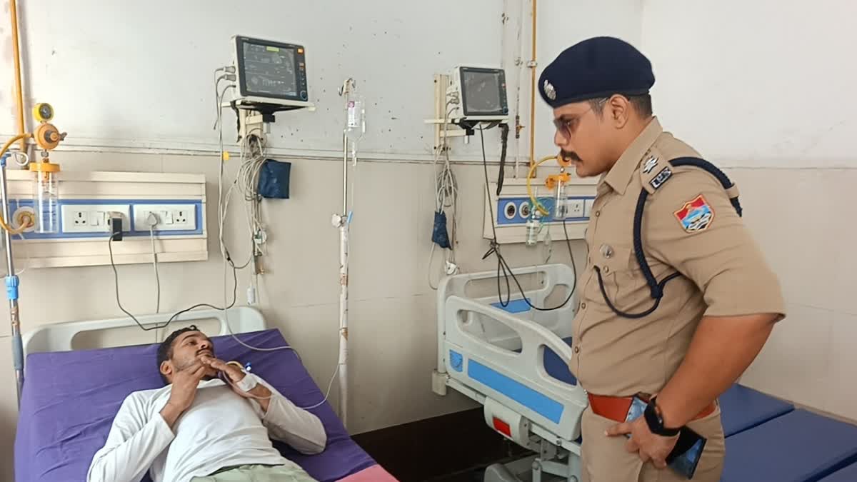 देर रात पुलिस मुठभेड में गोली लगने के बाद गो-तस्कर गिरफ्तार