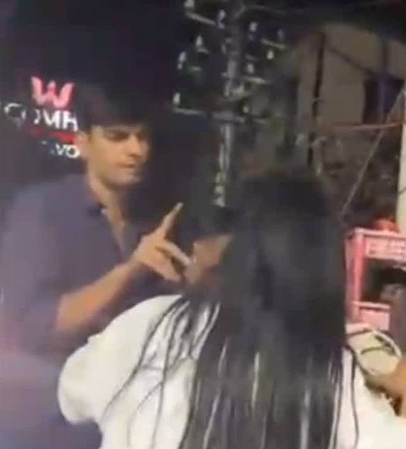 देर रात नशे मे धुत युवती ने किया हंगामा