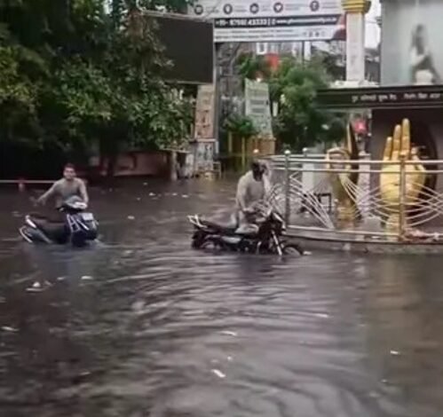 भारी बारिश से हरिद्वार के कई इलाकों में जलभराव