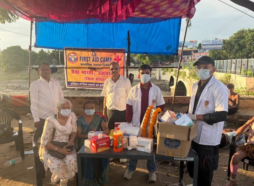 सेवा भारती ने 3 स्थानों पर प्रारम्भ किया कावड़ स्वस्थ्य सेवा शिविर