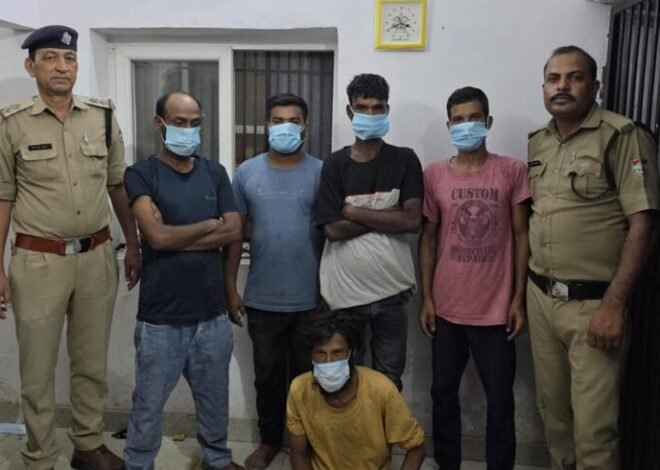फरार चल रहे पांच वांरटी गिरफ्तार