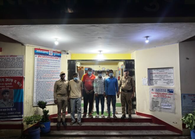 वकील के कहने पर मारपीट करने वाले चार गिरफ्तार